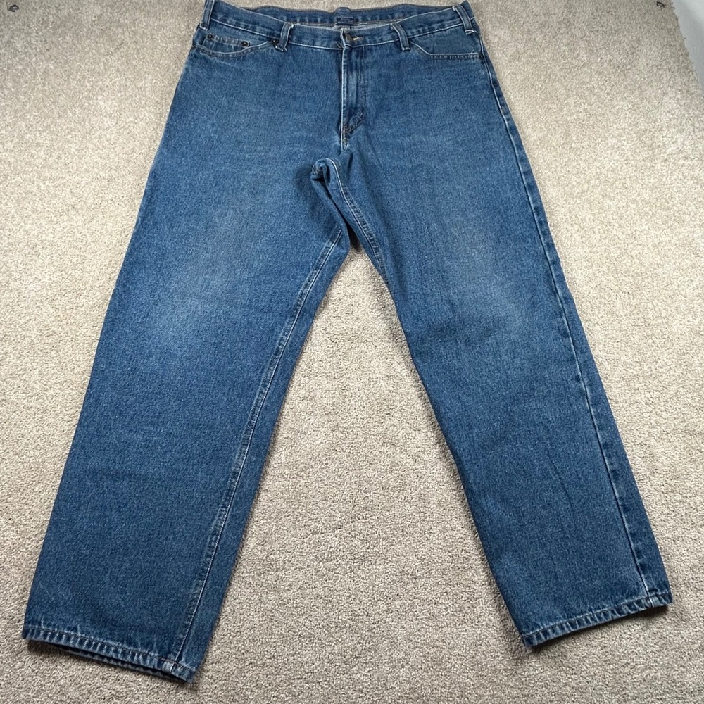 RK Brand Mens Workwear Jeans 38x31 Medium Wash Straight Leg 100% Cotton‎ Denim